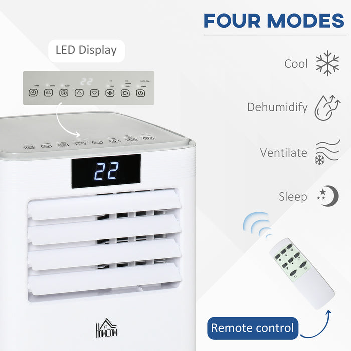 10000 BTU Portable Air Conditioner - Remote-Controlled Cooling, Dehumidifying, and Ventilating Unit with LED Display - Ideal for Home and Office Use