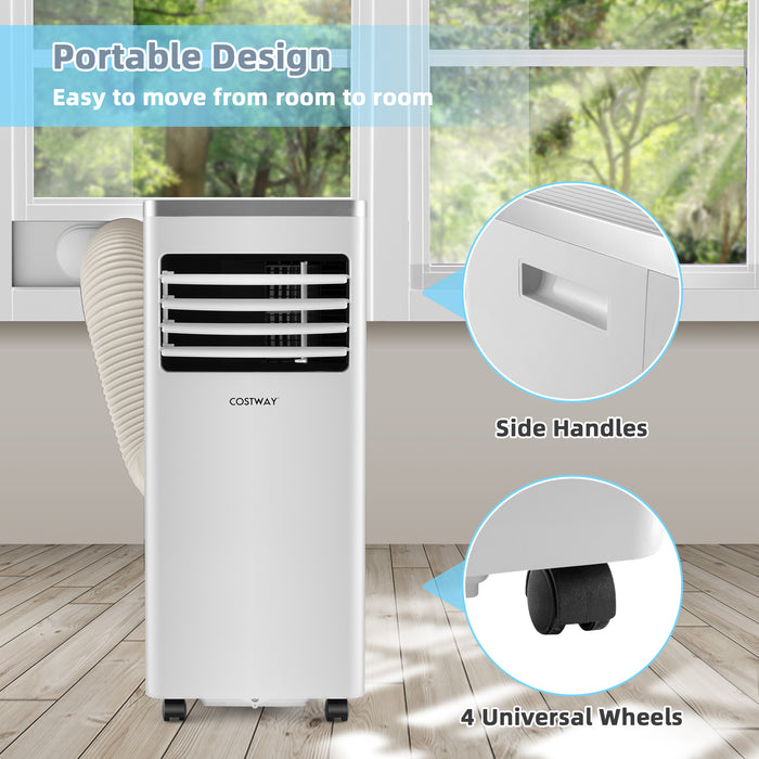 7000BTU Portable AC Unit - Air Conditioner with Remote Control and 24-Hour Timer - Ideal for Convenient, Scheduled Cooling