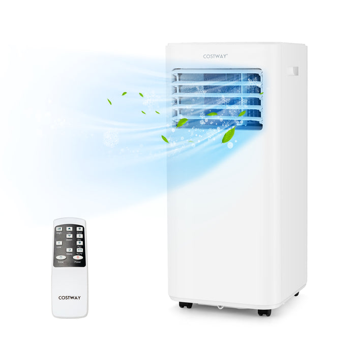 7000/9000 BTU 4-in-1 Portable Air Conditioner - With Remote Control and Multi-Cooling Capabilities - Ideal for Easy and Efficient Indoor Temperature Control