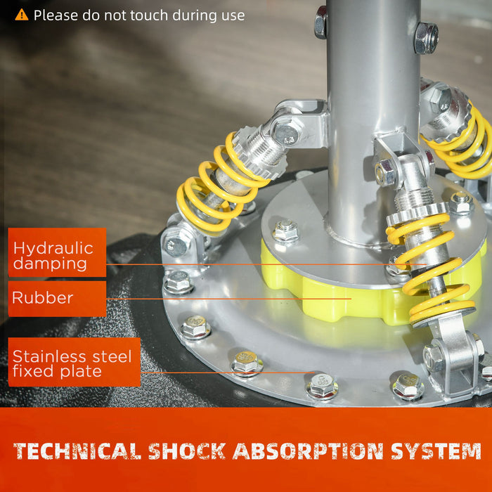 Freestanding 6FT Adult Boxing Punch Bag Stand - Fillable Base, Absorption Springs, Suction Cup Stability - Ideal for Professional Workout & Home Gym Fitness