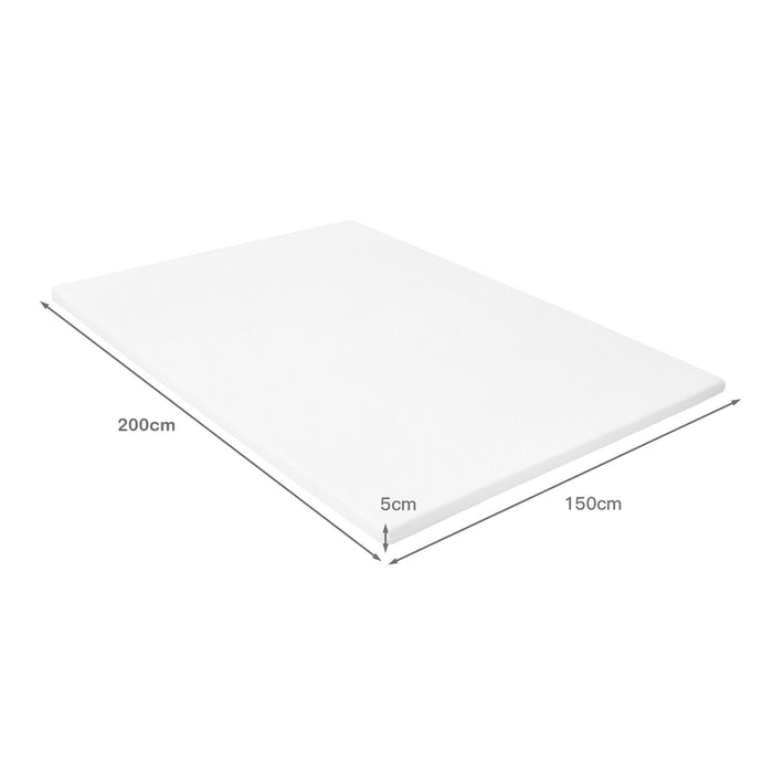 Memory Foam and Pressure Relief - Mattress Topper with Washable Cover, Size 2 - Ideal for Improved Sleep Comfort and Spine Support