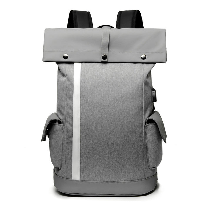 Laptop Bag Multifunction - USB Charging Port, School & Travel Backpack, Water Resistant Nylon - Casual Daypack for Students & Commuters