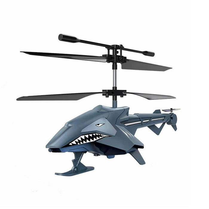 Alloy Shark RC Helicopter - 2.5CH, USB Charging, Intelligent Induction, RTF, Lights - Perfect Toy for Kids and Enthusiasts