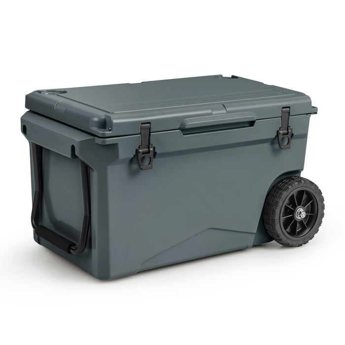 Portable 71L Cooler - With Easy-to-Move Handles and Wheels - Ideal for Outdoors, Trips and Picnics