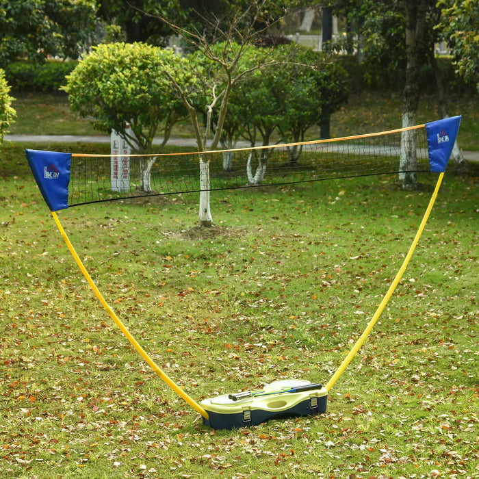 Foldable Portable Badminton Net Set - Perfect for Indoor & Outdoor Play, Beach and Backyard Games - Fun for Adults and Kids