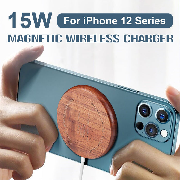 Bakeey 15W Magnetic Wireless Charger - iPhone 12 Series, Mini/Pro/Pro Max, Samsung Galaxy Note S20 Ultra, Huawei Mate40 - Fast Charging Solution for Smartphones