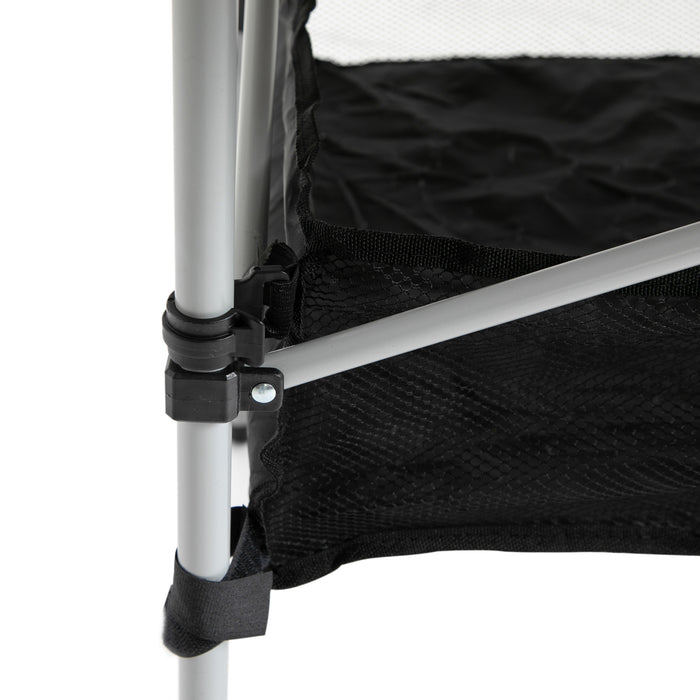Foldable Camping Table with Mesh Storage Bag - Outdoor Dining & Hiking Lightweight Desk with Steel Frame - Ideal for Camping, Picnics, and Portable Furniture Needs