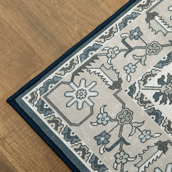 Vintage Persian Rugs - Boho Bohemian Large Area Carpet for Living Room, Bedroom, Dining | 80x150 cm in Grey - Home Decor Enhancement for Stylish Interiors