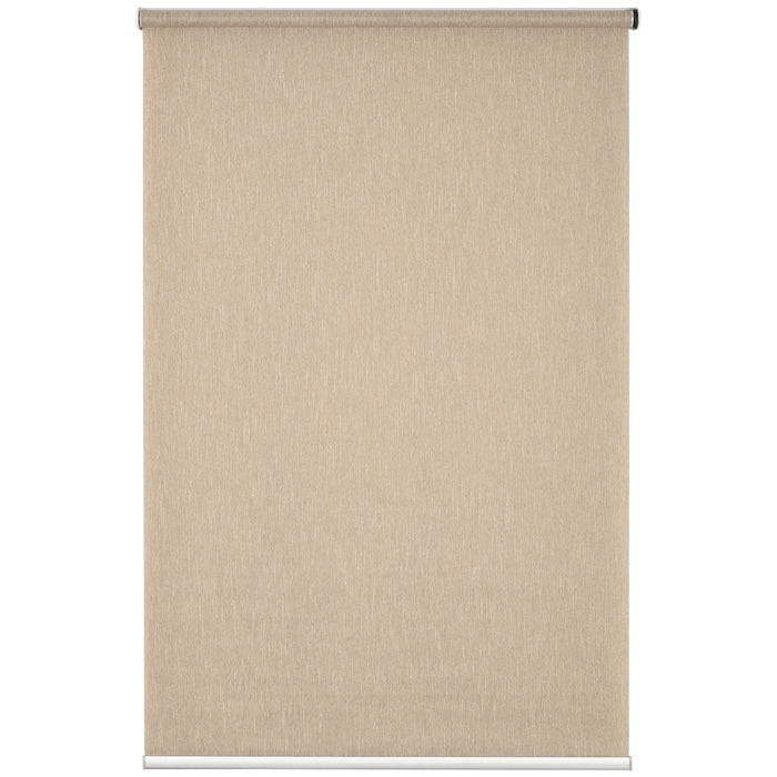 Smart Roller Blinds with WiFi Control - UV Protection Electric Shades, Rechargeable Battery, Easy Installation - Ideal for Home and Office Privacy, Brown, 120 x 180cm