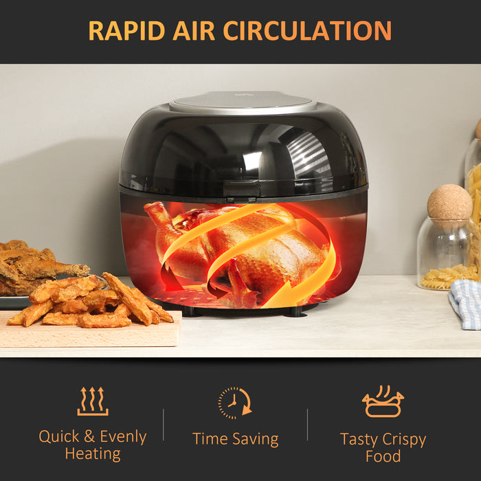 7L Digital Air Fryer Oven - Multi-function Cooker with 7 Presets and Rapid Air Circulation - Ideal for Healthy Frying, Roasting, Baking, Broiling & Dehydrating