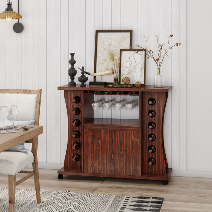 Trolley Cart Brand - Functional Serving Cart with Wine Rack Feature - For Efficient Serving and Wine Storage Needs