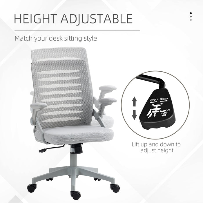 Ergonomic Mesh Swivel Chair with Lumbar Support - Comfortable Task Computer Chair for Home Office - Ideal for Work-From-Home Professionals & Students