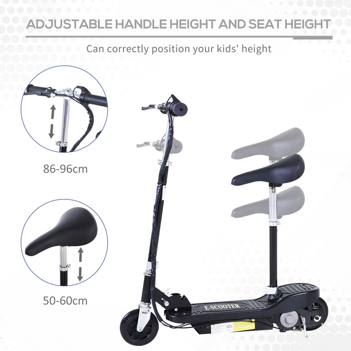 Kids Electric Scooter - 120W Motorized Outdoor Ride-On Toy with Dual 12V Batteries - Perfect for Young Riders Seeking Fun and Adventure