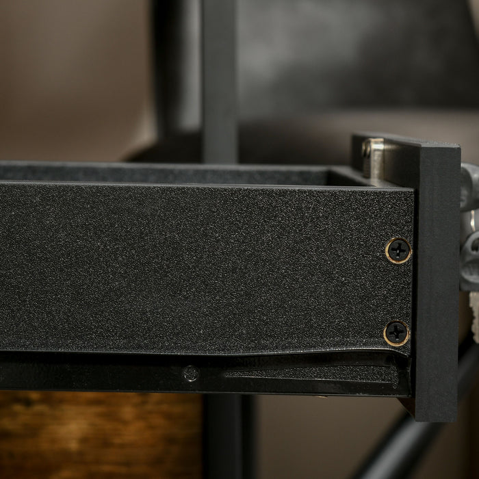 Lockable Mobile File Cabinet - Versatile Storage Cupboard for Home Office, Bedroom, and Living Room, 39.5x40x60 cm - Secure Filing Solution in Sleek Black Design