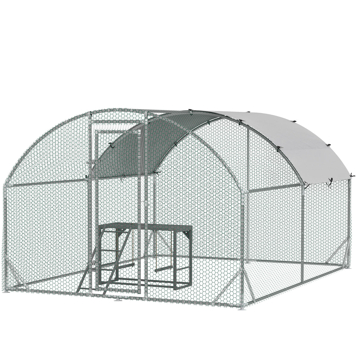 Walk-In Chicken Coop with Cover - Secure Outdoor Poultry Pen — Shopsta UK