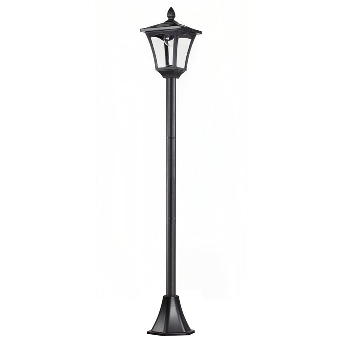 Outdoor Solar LED Post Lamp - Dimmable, Sensor-Activated Lantern for Garden Pathways, 1.6M Tall Bollard - Ideal for Illuminating Outdoor Spaces
