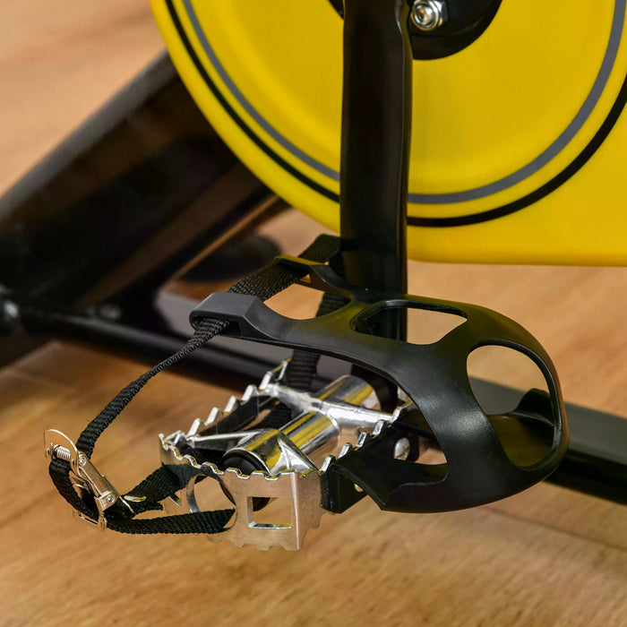 CardioGear 3500 - Indoor Cycling Bike with Belt Drive and Adjustable Resistance - LCD Display Upright Bike for Home Gym Fitness