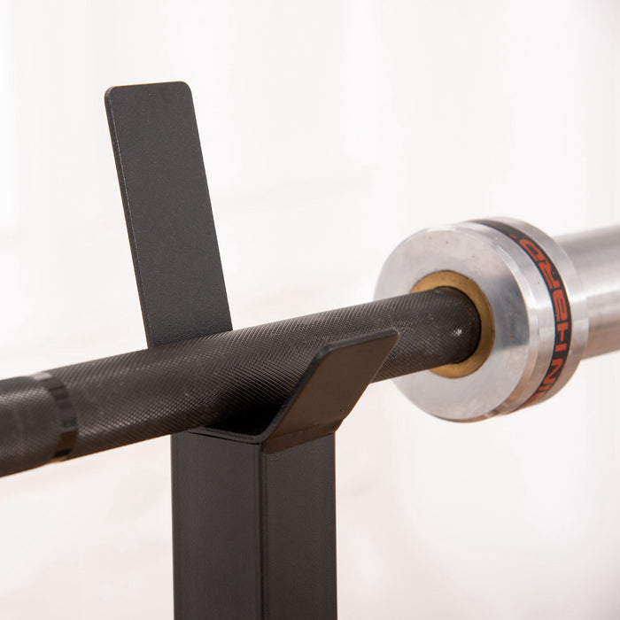 Heavy Duty Barbell Squat Stand - Adjustable Spotter Rack for Weightlifting - Ideal for Home Gyms and Fitness Enthusiasts