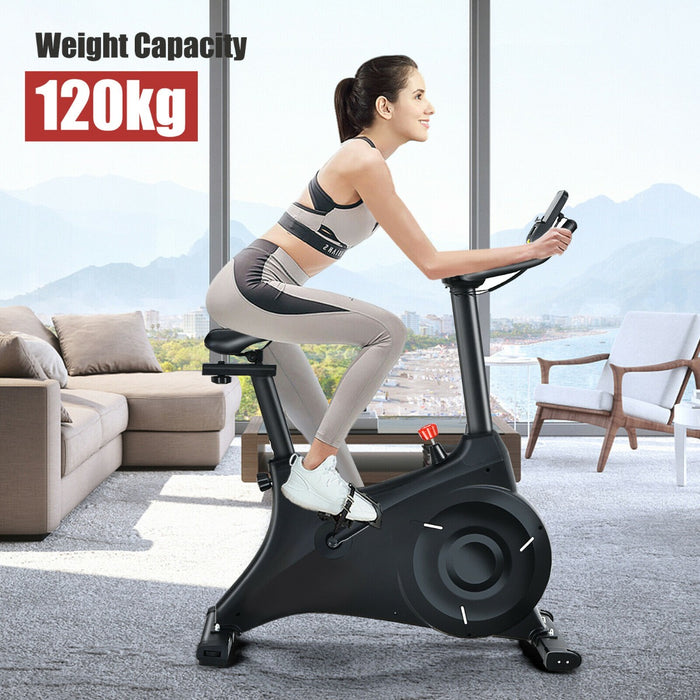 Premium Fitness Equipment - Exercise Bike with Adjustable Seat and Tablet/iPad/Phone Holder - Ideal Workout Solution for Home Gym Enthusiasts