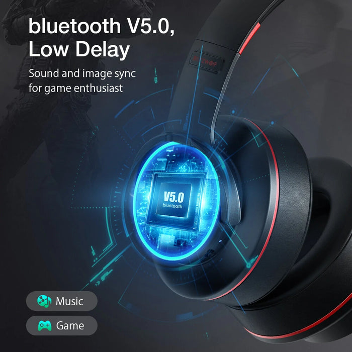 BlitzWolf® BW-HP2 Pro Bluetooth 5.0 Wireless CVC 8.0 Noise Cancelling Headphones