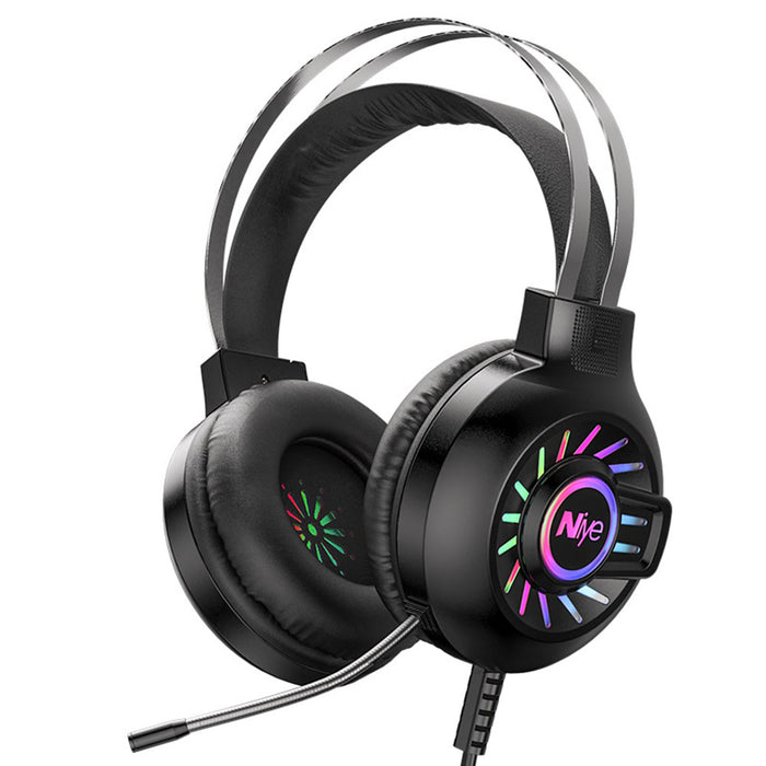 M10 Gaming Headset - 7.1 Virtual Stereo Surround Sound, 3-in-1 USB, Noise Reduction, 360° Adjustable Mic, Large 50mm Speaker - Ideal for Immersive Gaming Experience