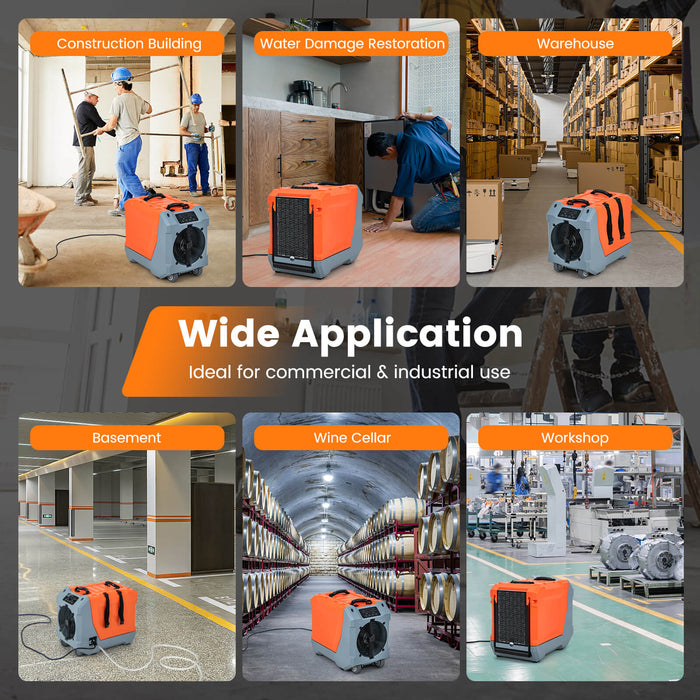 Commercial Dehumidifier 85 L/Day - Auto Defrost Feature for Optimal Performance - Ideal for Business Settings Needing Humidity Control