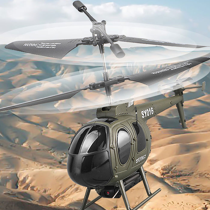 SHXH SY016 2.4G - 3.5CH Simulation Fighter Helicopter Model with Multifunctional Remote Control - Electric Toy for Kids and RC Enthusiasts