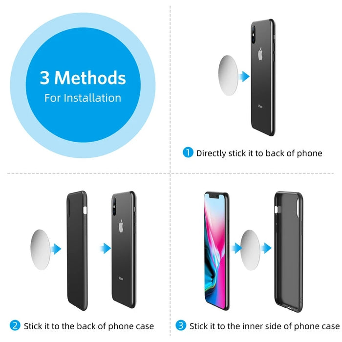 Magnetic Car Phone Holder Stand - 360 Metal Air Vent Mount for iPhone 14, 13, Samsung S22, Xiaomi 12S - Ideal for Hands-Free Driving