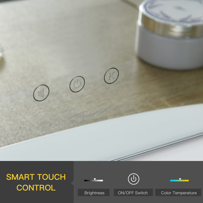 Lighted Hollywood Makeup Mirror - 12 Dimmable LED Bulbs with USB Power Supply for Dressing Table - Ideal for Beauty Routines and Vanity Stations