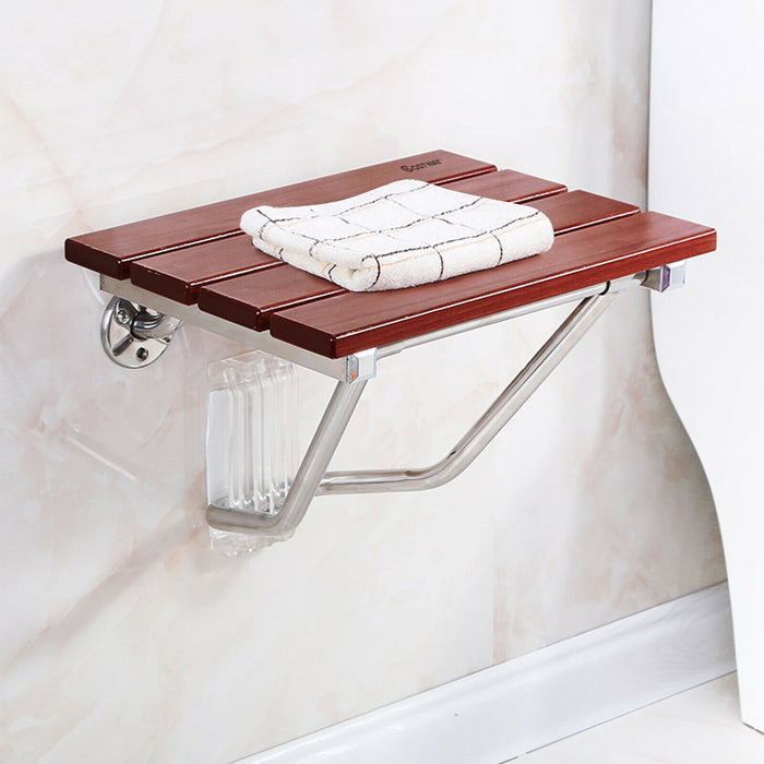 WallCraft Pro - Wall Mounted Foldable Bench for Showers and Bathroom Stool - Perfect for Elderly, Disabled or Limited Mobility Users