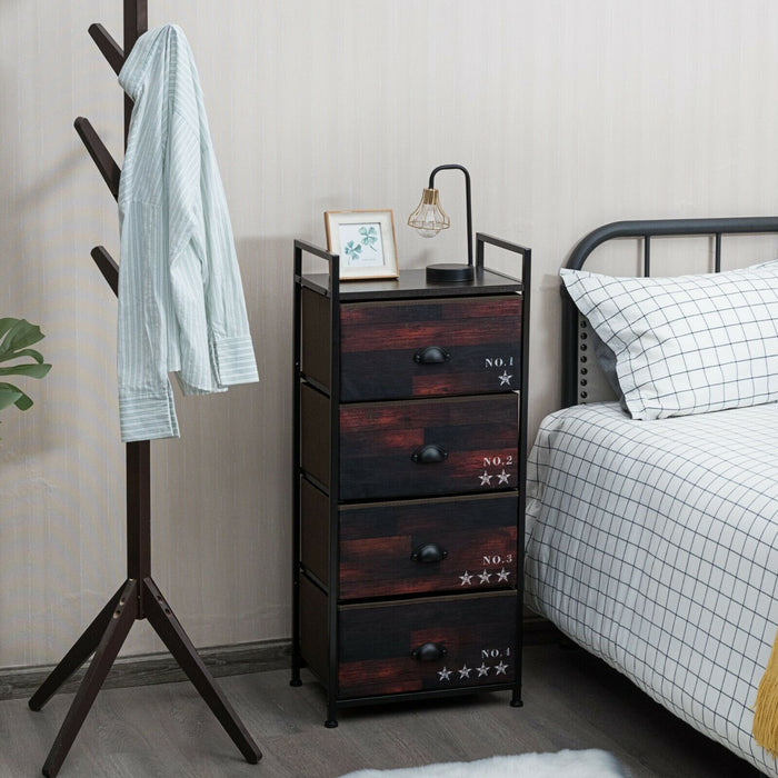 Fabric Drawer Storage Unit - 3-Drawer Organizer with Sturdy Steel Frame - Ideal for Home and Office Organization