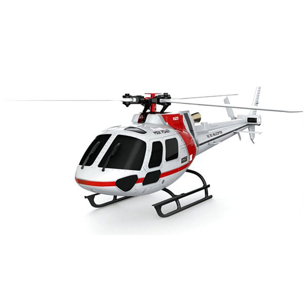XK K123 6CH AS350 - Brushless Scale RC Helicopter BNF/RTF Mode 2 - Perfect for Remote Control Enthusiasts