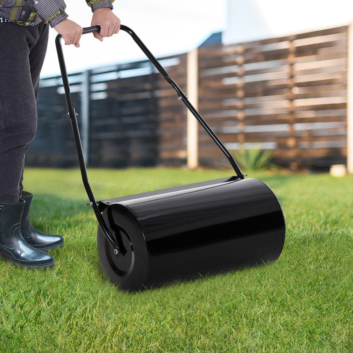 Heavy-Duty 46L Lawn Roller - Garden & Lawn Flatten and Smooth Equipment, Sand/Water Fillable - Ideal for Landscaping and Sod Pressing