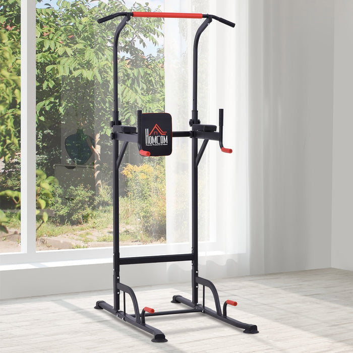 Pull Up Power Tower Station - Versatile Home Gym Workout Equipment for Strength Training - Ideal for Office and Home Fitness Regimens