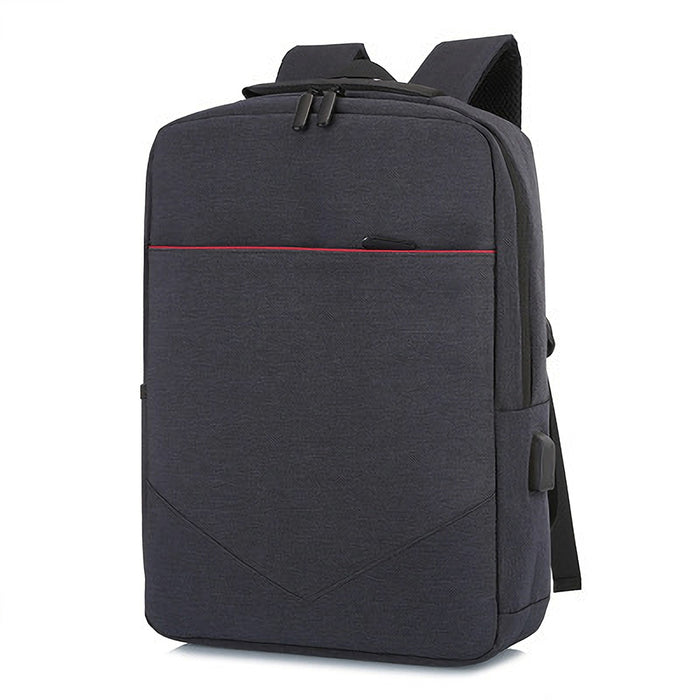 FLAMEHORSE Laptop Bag Backpack - Pure Color Business Casual, USB Charging, Travel Shoulder Bag - For Professionals and Commuters on the Go