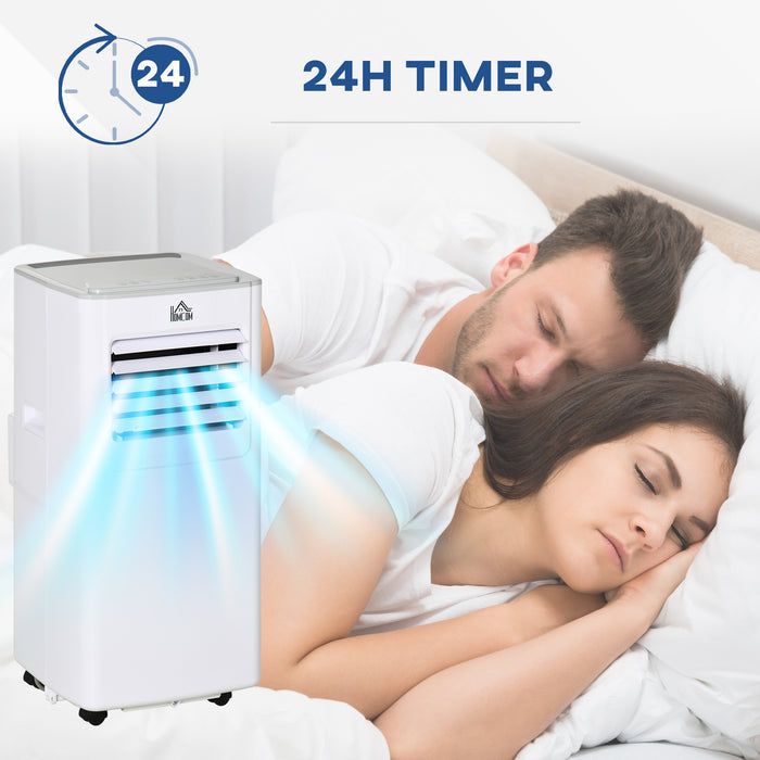 Portable 7000 BTU Air Conditioner - Cooling, Dehumidifying, and Ventilating AC Unit with LED Display - Includes Remote Controller for Bedroom Comfort