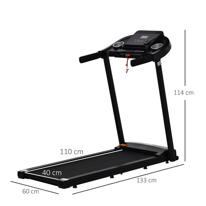 1.5HP Motorised Treadmill - High-Speed 12km/h Electric Running Machine with 12 Programs & LED Display - Ideal for Home Gym & Indoor Fitness Enthusiasts
