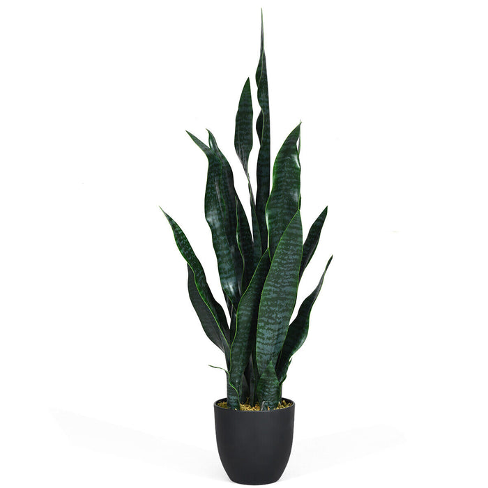 Artificial Sansevieria Plant - 93cm, Comes with Pot - Ideal for Home and Office Decorations, No Maintenance Required