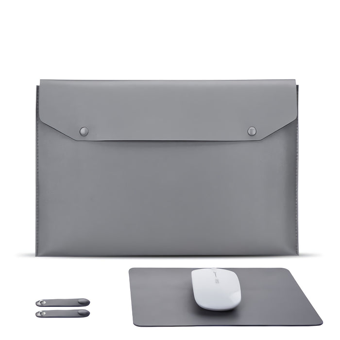 Dell MacBook Pro Laptop Briefcase - 13/14/15 Inch Leather Waterproof Tablet Case & Notebook Sleeve - Lightweight Solution for Professionals On-the-Go