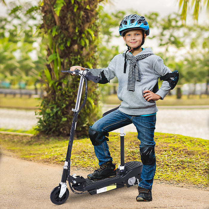 Kids Electric Scooter - 120W Motorized Outdoor Ride-On Toy with Dual 12V Batteries - Perfect for Young Riders Seeking Fun and Adventure