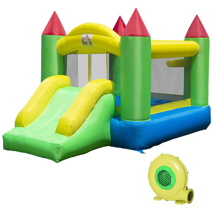 Inflatable Children's Bouncing Castle with Air Blower - High-Energy Outdoor Play Equipment - Ideal for Parties and Backyard Fun