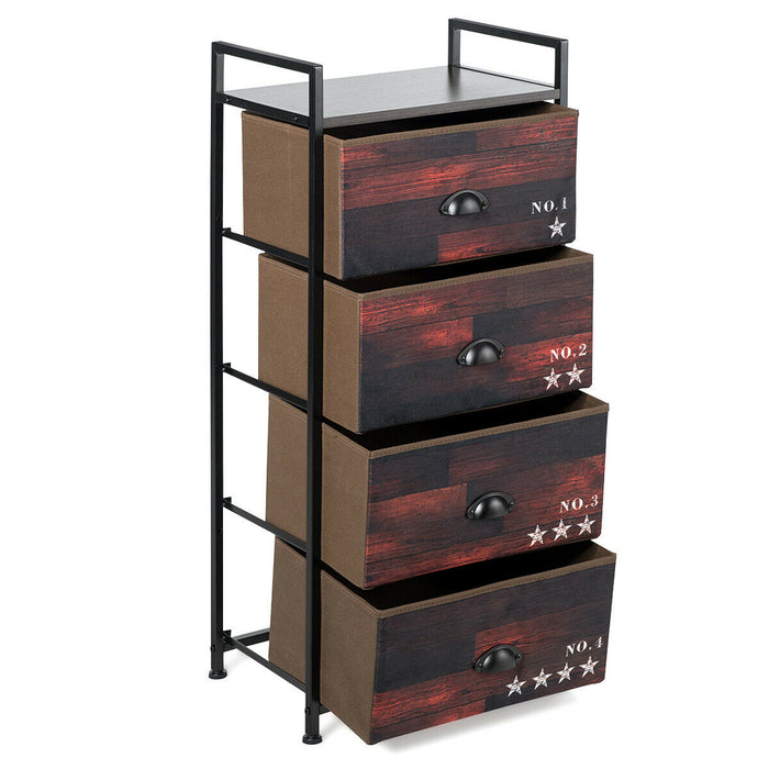 Fabric Drawer Storage Unit - 3-Drawer Organizer with Sturdy Steel Frame - Ideal for Home and Office Organization