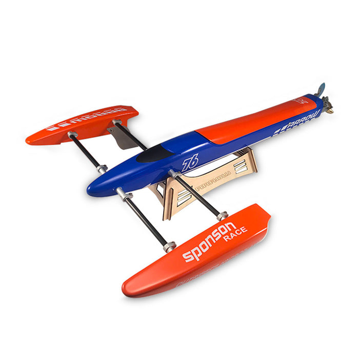 TFL 1128 Blue Arrow - 615mm Glassfiber Brushless Electric RC Boat with 2958 3300KV Motor and 125A ESC - Ideal for High-Speed Racing Enthusiasts