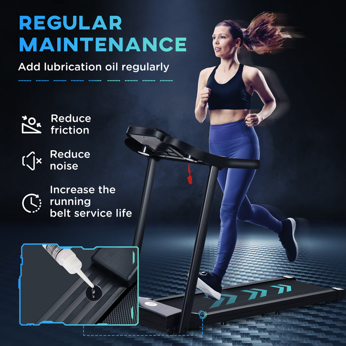 1.5HP Motorised Treadmill - High-Speed 12km/h Electric Running Machine with 12 Programs & LED Display - Ideal for Home Gym & Indoor Fitness Enthusiasts