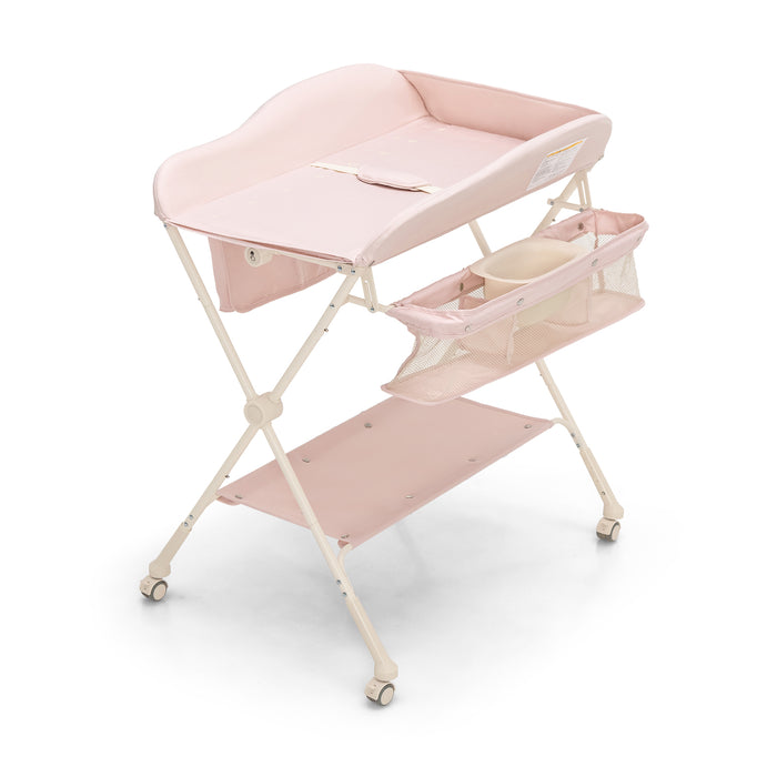 One-Click Folding Baby Changing Table - Adjustable, Navy Colour Design - Ideal for Easy and Efficient Diaper Changing