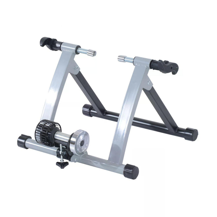 Indoor Cycling Turbo Trainer with Cyclone System - Silver - Ideal for Home Fitness and Off-Season Cyclists