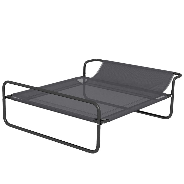 Elevated Dog Bed with Angled Headrest - Medium Size, 106x81x33cm, Washable Mesh Fabric & Non-Slip Feet - Comfortable Sleeping Solution for Dogs