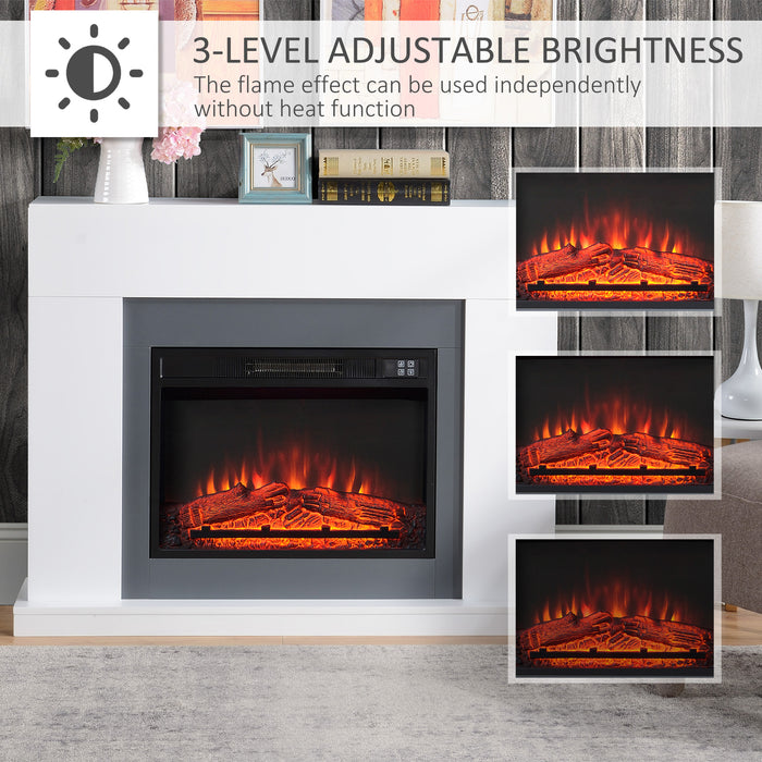 2000W Electric Fireplace Suite with LED Display - Freestanding Heater with Remote & Overheat Protection - Cozy Warmth for Home Ambiance