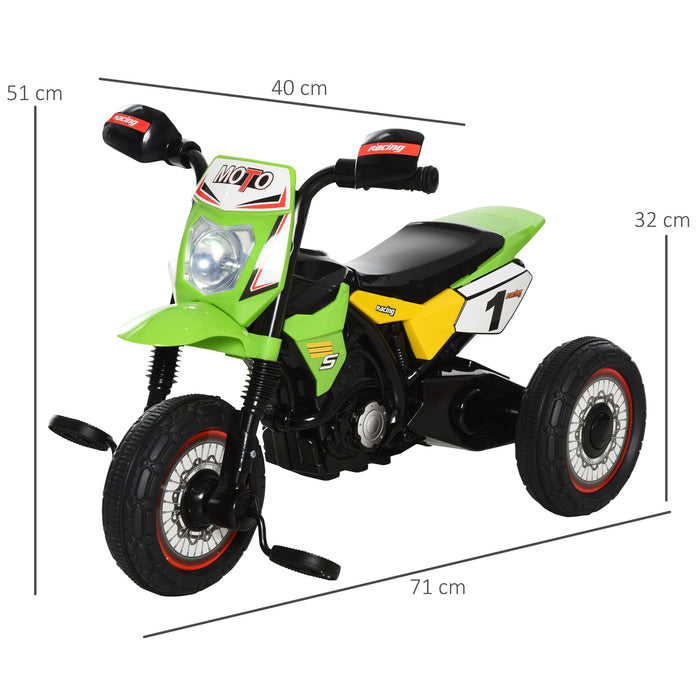 Toddler Tricycle with Pedals - Durable 3-Wheel Design, Green PP Material - Perfect for 18-36 Month Old Kids