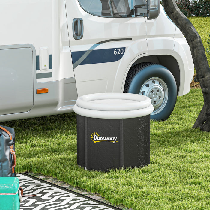 Portable Ice Bath for Polar Recovery - Cold Plunge Therapy Tub with Thermo Lid - Ideal for Athletes Seeking Muscle Recovery & Relaxation